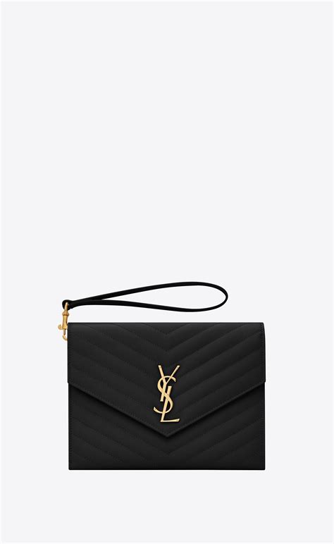 ysl clutch monogram wear|ysl monogram clutch beige.